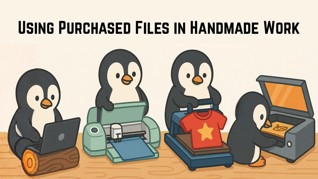 Using Purchased Digital Files in Handmade Work