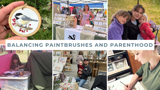 Balancing Paintbrushes and Parenthood